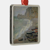 Claude Monet | Etretat, strand en Porte d'Amont Metalen Ornament (Rechts)