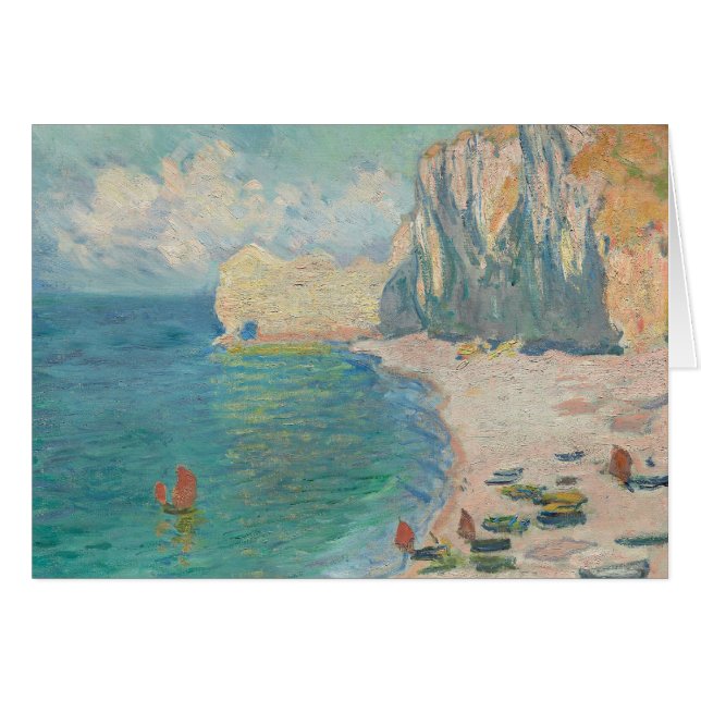 Claude Monet - Etretat - The Beach and the Falaise (Voorkant Horizontaal)