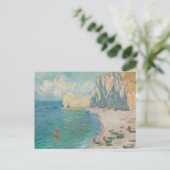 Claude Monet - Etretat - The Beach and the Falaise Briefkaart (Staand voorkant)
