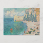 Claude Monet - Etretat - The Beach and the Falaise Briefkaart (Voorkant)