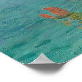 Claude Monet - Etretat - The Beach and the Falaise Poster (Hoek)