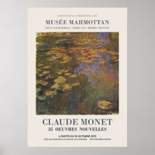 Claude Monet Exhibition adverteren een kunsttentoo Poster