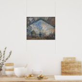 Claude Monet - Exterieur van het Gare Saint-Lazare Poster (Keuken)