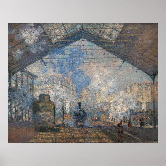 Claude Monet - Exterieur van het Gare Saint-Lazare Poster (Voorkant)