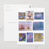 Claude Monet, Fine Art Paintings, Impressionisme Briefkaart (Voorkant / Achterkant)