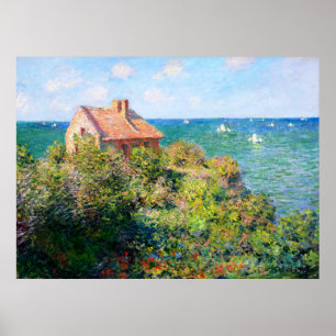 Claude Monet Fishermans Cottage at Varengeville Poster