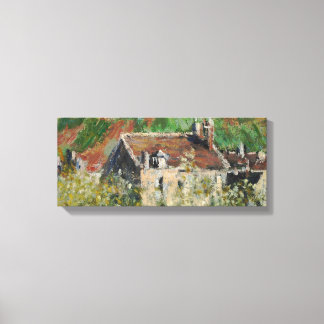 Claude Monet - Flowering Plum Trees Canvas Afdruk