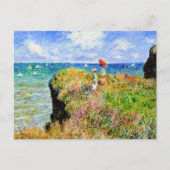 Claude Monet - Franse Clifftop - Impressionisme Briefkaart (Voorkant)
