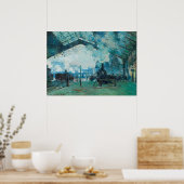 Claude Monet French Train Travel Art Poster (Keuken)