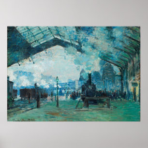 Claude Monet French Train Travel Art Poster