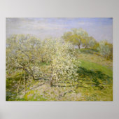 Claude Monet (Fruitbomen in Bloom) Poster (Voorkant)