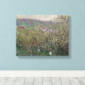 Claude Monet | Fruitplukkers, 1879 Canvas Afdruk (Insitu (Houten vloer))