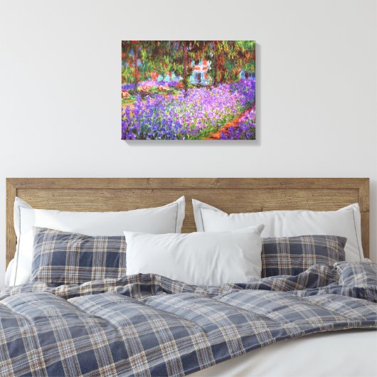 Claude Monet Garden in Giverny Canvas Afdruk (Insitu (Slaapkamer))