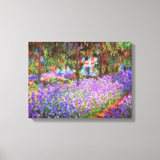 Claude Monet Garden in Giverny Canvas Afdruk (Voorkant)