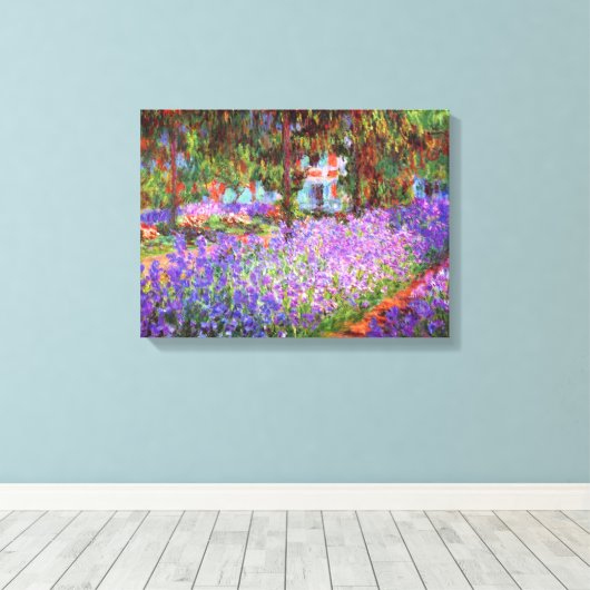 Claude Monet Garden in Giverny Canvas Afdruk (Insitu (Houten vloer))