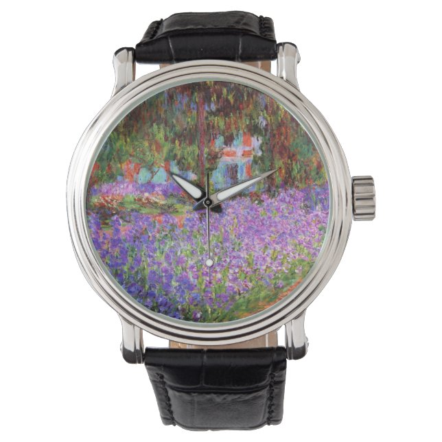 Claude Monet Garden in Giverny Horloge (Voorkant)