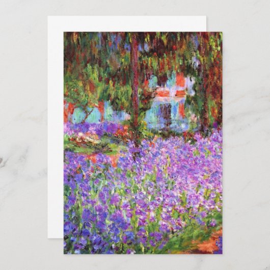 Claude Monet Garden in Giverny Kaart (Voorkant / Achterkant)