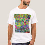 Claude Monet Garden in Giverny T-shirt<br><div class="desc">Tuinen in Giverny,  geschilderd door Claude Monet in 1900.</div>