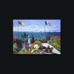 Claude Monet Garden in Sainte-Adresse Canvas Afdruk<br><div class="desc">Een tuin van het zee in Sainte-Adresse in Frankrijk,  zoals geschilderd door Claude Monet.</div>