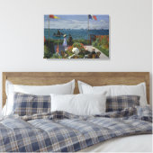 Claude Monet - Garden in Sainte-Adresse Canvas Afdruk (Insitu (Slaapkamer))