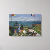 Claude Monet - Garden in Sainte-Adresse Canvas Afdruk (Voorkant)