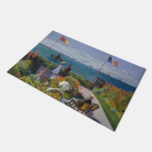 Claude Monet - Garden in Sainte-Adresse Deurmat (Schuin)