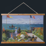 Claude Monet - Garden in Sainte-Adresse Hangend Wandkleed<br><div class="desc">Garden te Sainte-Adresse / Terrace te Sainte-Adresse - Claude Monet,  Oil on Canvas,  1867</div>