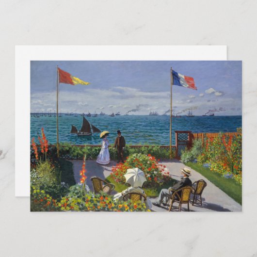 Claude Monet - Garden in Sainte-Adresse Kaart (Voorkant / Achterkant)