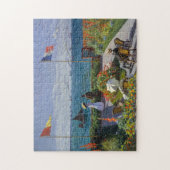 Claude Monet - Garden in Sainte-Adresse Legpuzzel (Verticaal)
