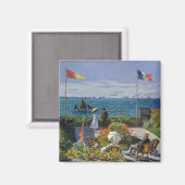 Claude Monet - Garden in Sainte-Adresse Magneet (Voorkant / Achterkant)