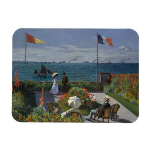 Claude Monet - Garden in Sainte-Adresse Magneet