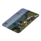 Claude Monet - Garden in Sainte-Adresse Magneet (Linkerzijde)