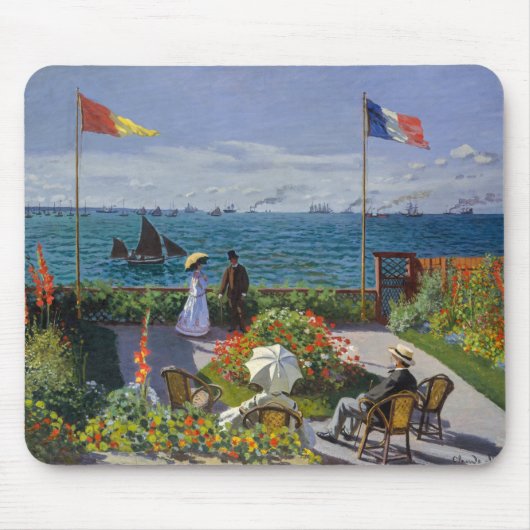 Claude Monet - Garden in Sainte-Adresse Muismat (Voorkant)