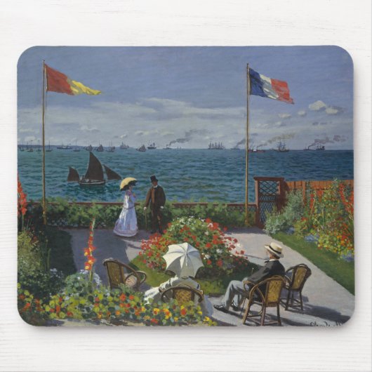 Claude Monet - Garden in Sainte-Adresse Muismat (Voorkant)