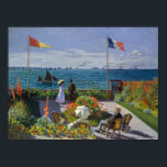 Claude Monet - Garden in Sainte-Adresse Poster<br><div class="desc">Garden te Sainte-Adresse / Terrace te Sainte-Adresse - Claude Monet,  Oil on Canvas,  1867</div>