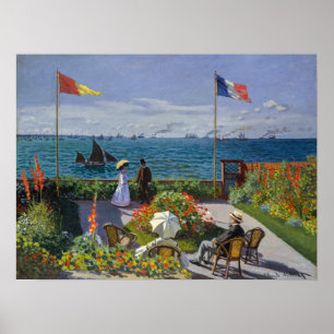 Claude Monet - Garden in Sainte-Adresse Poster