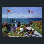Claude Monet Garden in Sainte-Adresse Poster<br><div class="desc">Een tuin van het zee in Sainte-Adresse in Frankrijk,  zoals geschilderd door Claude Monet.</div>