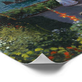 Claude Monet - Garden in Sainte-Adresse Poster (Hoek)