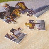 Claude Monet - Garden in Sainte Adresse puzzle Legpuzzel (Zijkant)