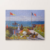 Claude Monet - Garden in Sainte Adresse puzzle Legpuzzel (Horizontaal)
