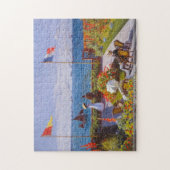 Claude Monet - Garden in Sainte Adresse puzzle Legpuzzel (Verticaal)