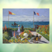 Claude Monet - Garden in Sainte-Adresse Raamsticker (Vel 3)