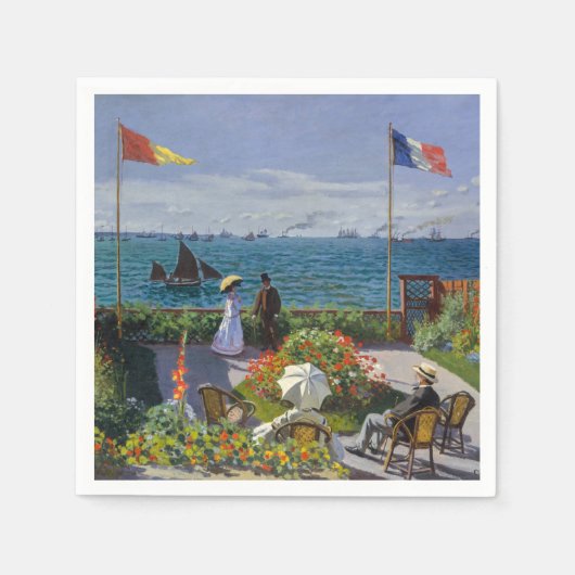 Claude Monet - Garden in Sainte-Adresse Servet (Voorkant)