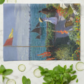 Claude Monet - Garden in Sainte-Adresse Theedoek (Gevouwen)