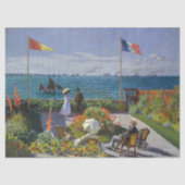 Claude Monet - Garden in Sainte-Adresse Tissuepapier (Voorkant)