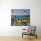 Claude Monet - Garden in Sainte-Adresse Wandkleed (In Situ (horizontaal))