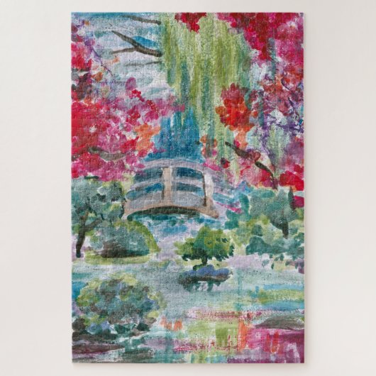 Claude Monet garden pond schilderij Legpuzzel (Verticaal)