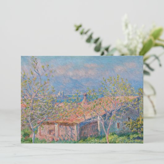 Claude Monet - Gardener's House in Antibes Bedankkaart (Staand voorkant)