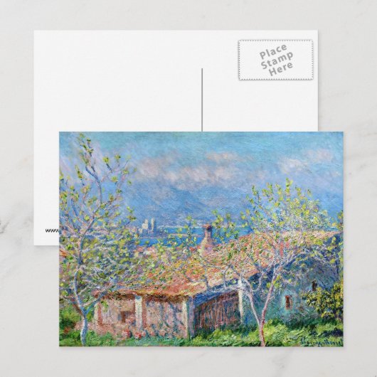 Claude Monet Gardeners House in Antibes Briefkaart (Voorkant / Achterkant)