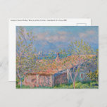 Claude Monet - Gardener's House in Antibes Briefkaart<br><div class="desc">Gardener's House at Antibes / Maison de jardinier à Antibes - Claude Monet,  Oil on Canvas,  1888</div>